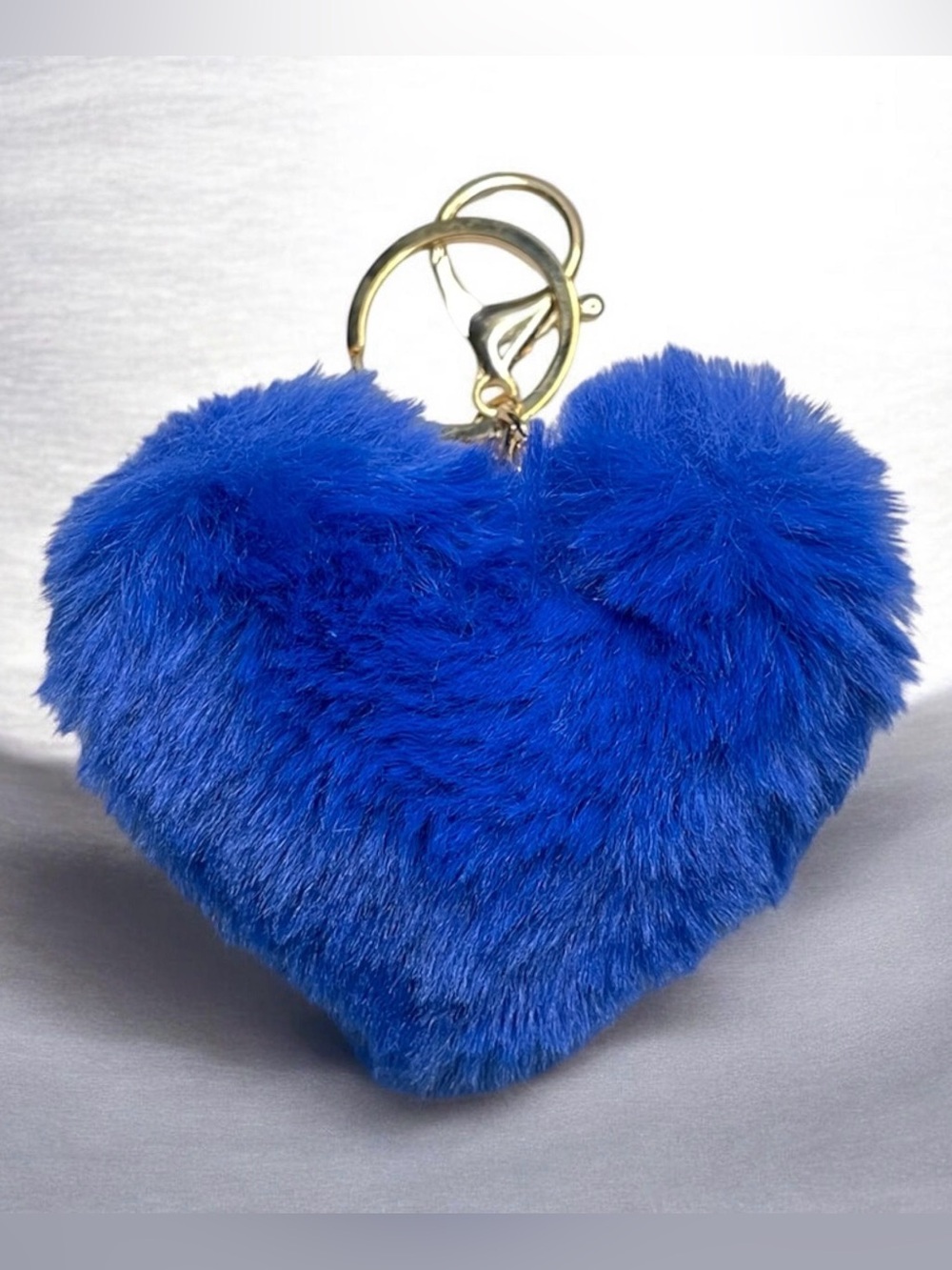 Plush Heart Keychain